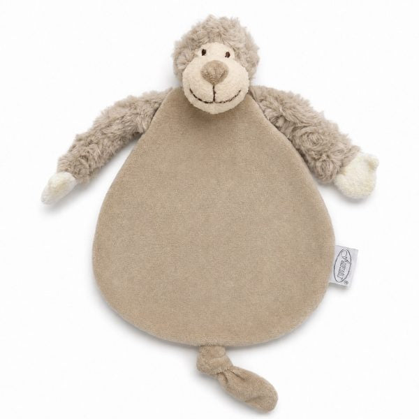Gepersonaliseerd knuffeldoekje Aap met naam - incl. borduren