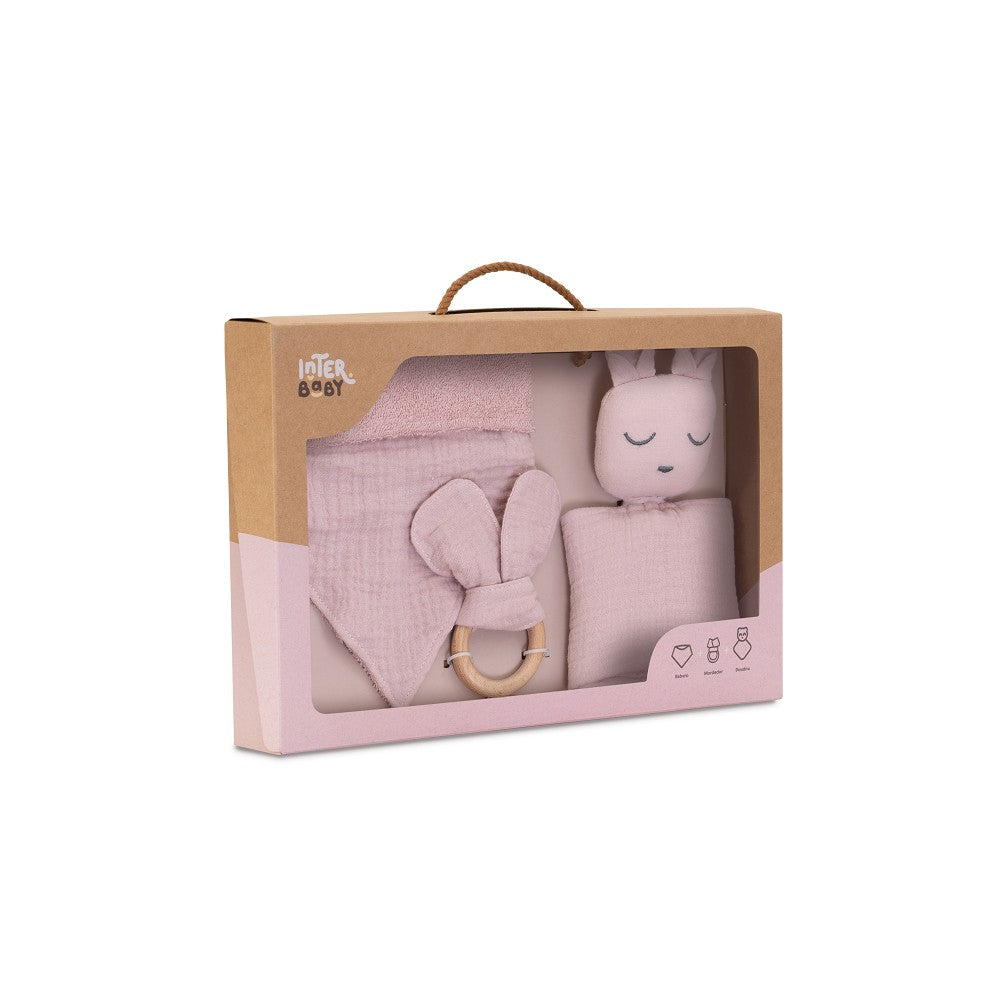 Set: Knuffeldoekje + Bandanaslab + Bijtring