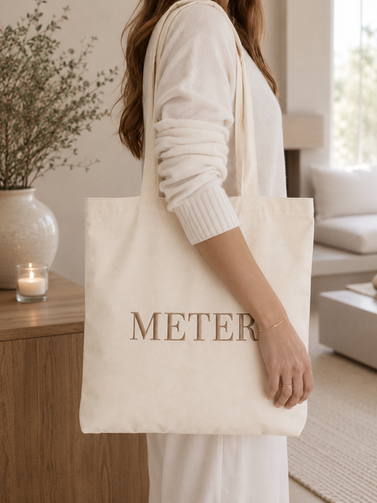 Gepersonaliseerde katoenen tote bag - incl. borduren