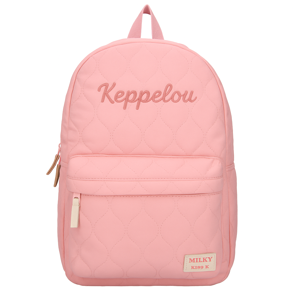 Gepersonaliseerde rugzak Milky Kiss met naam - Geborduurd