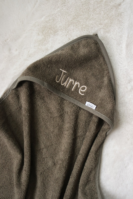 Gepersonaliseerde badcape met naam - Geborduurd