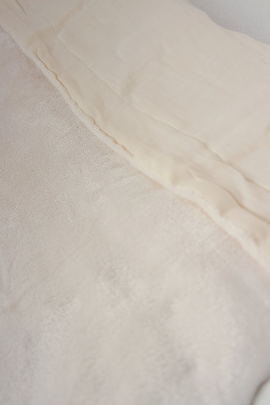 Trixie Deken fleece Ecru 75 x 100 cm - Geborduurd met naam