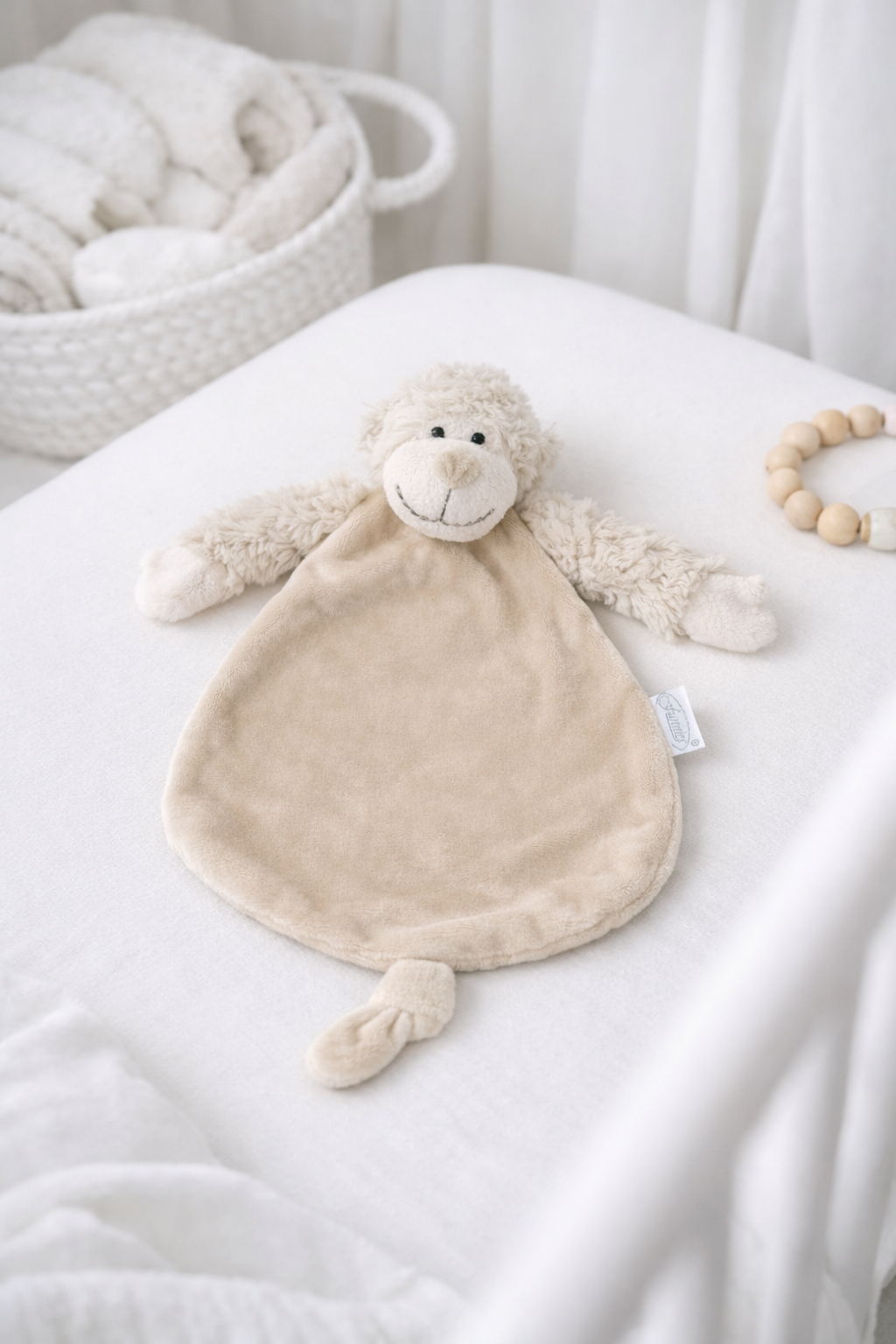 Gepersonaliseerd knuffeldoekje Aap met naam - incl. borduren