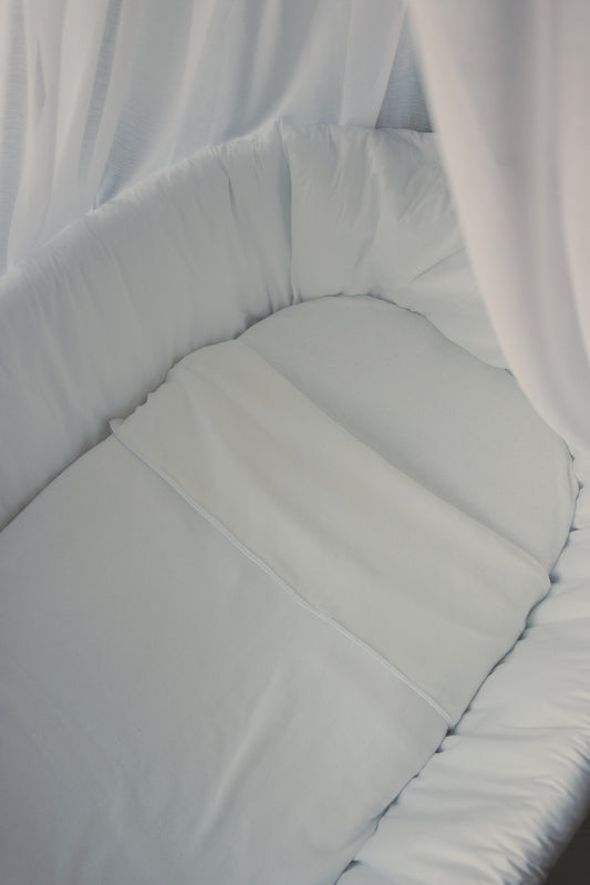 Gebreid katoen deken velvet white - Gepersonaliseerd met naam