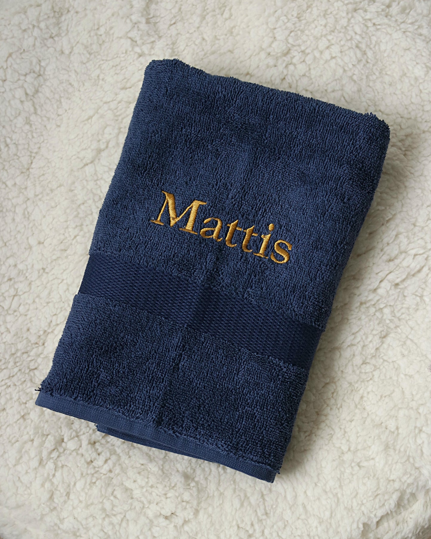 Gepersonaliseerde handdoek met naam – Geborduurd