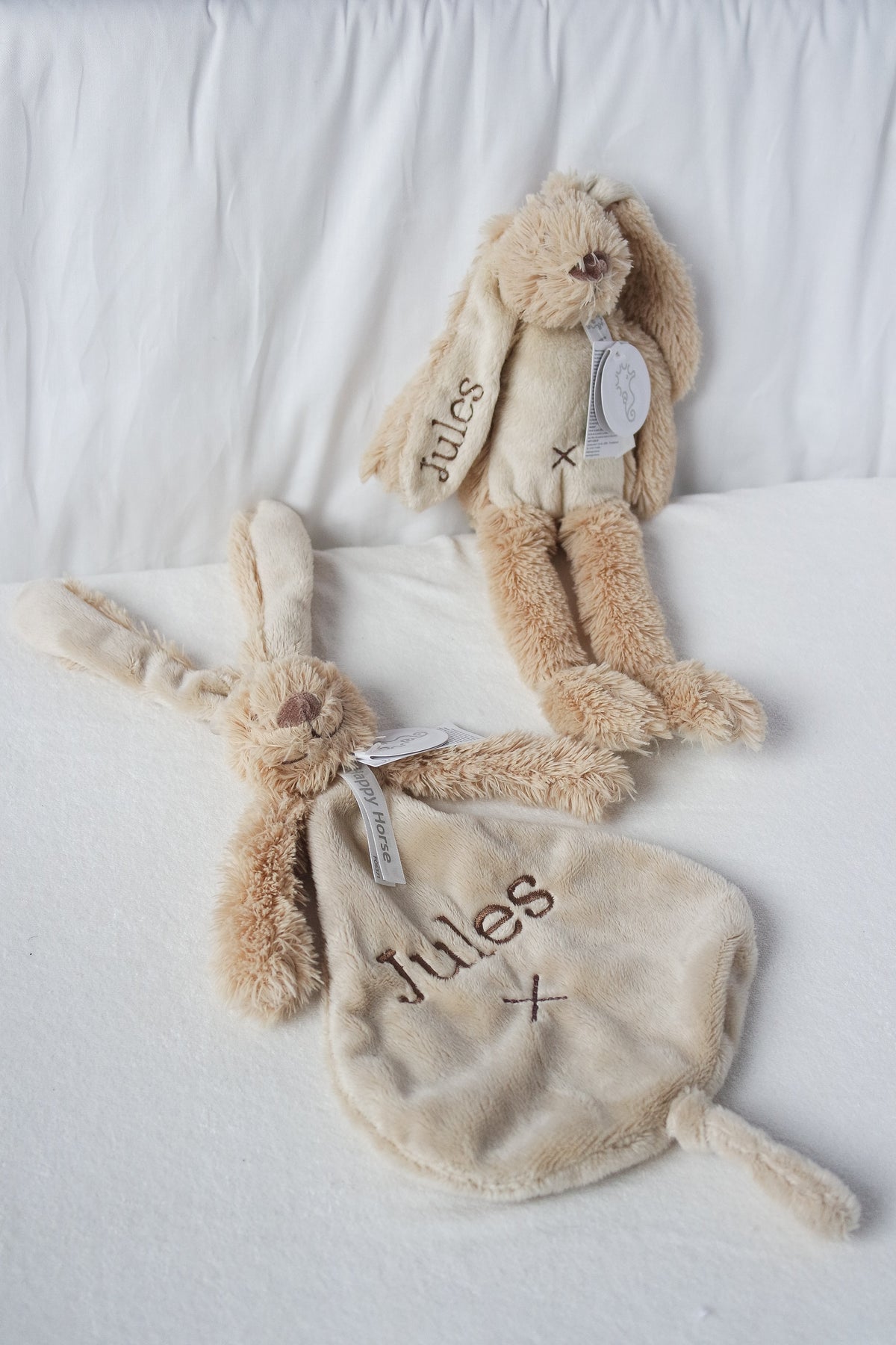 Knuffels & speendoekjes met naam