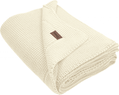 Gepersonaliseerd gebreid babydeken met naam - incl. borduren