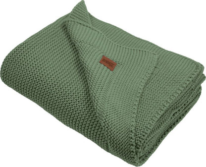 Gepersonaliseerd gebreid babydeken met naam - incl. borduren
