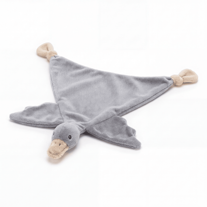 Gepersonaliseerd knuffeldoekje Teddy Eend met naam - incl. borduren