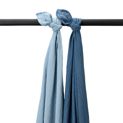 Gepersonaliseerde hydrofiele doek xxl met naam – 120 × 120 cm - incl. borduren