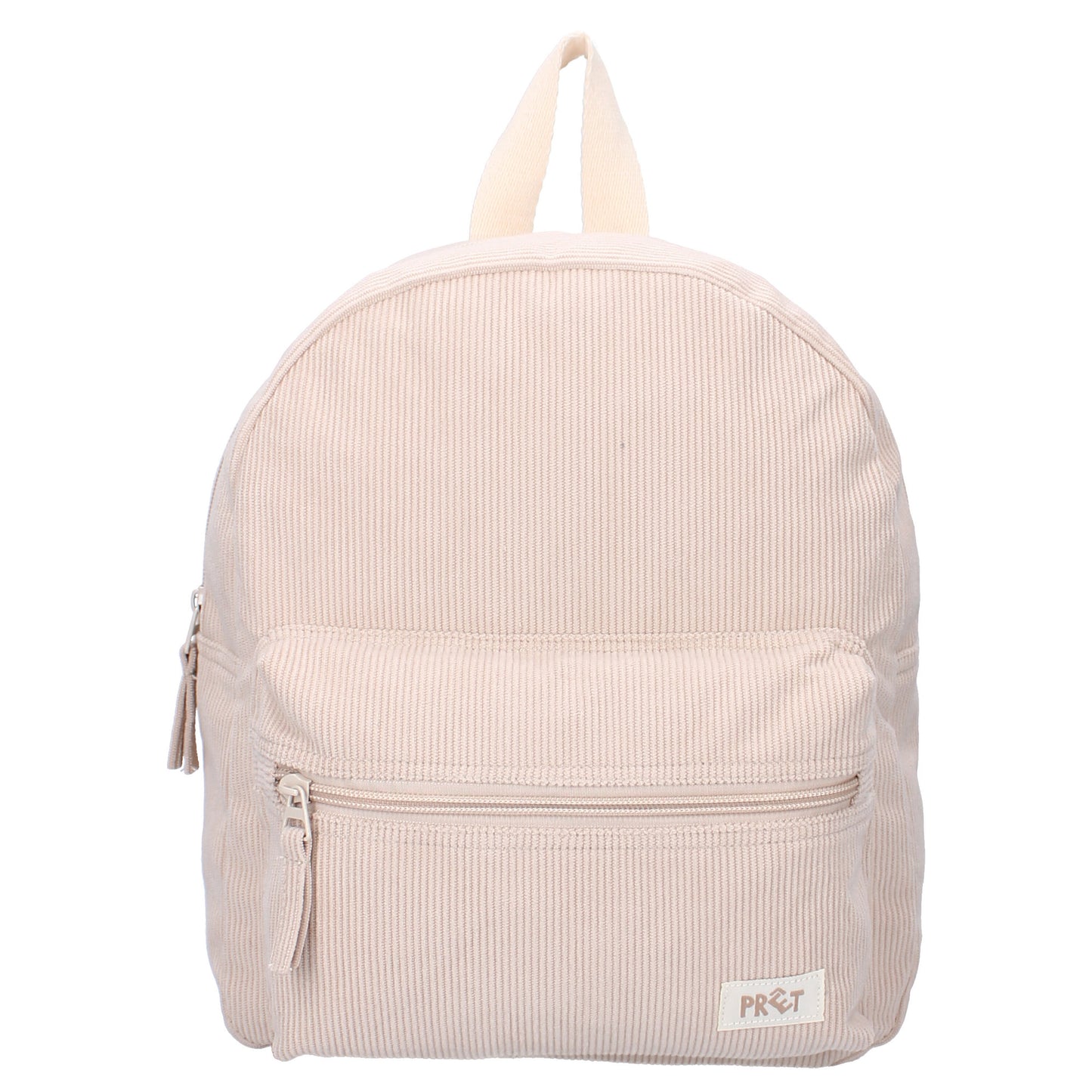 Gepersonaliseerde rugzak Beige Corduroy met naam - incl. borduren