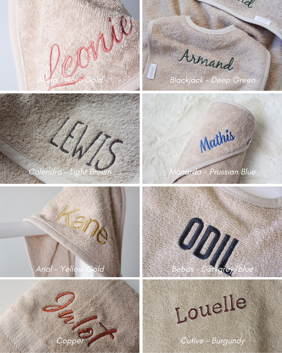 Gepersonaliseerde Badponcho met naam - incl. borduren