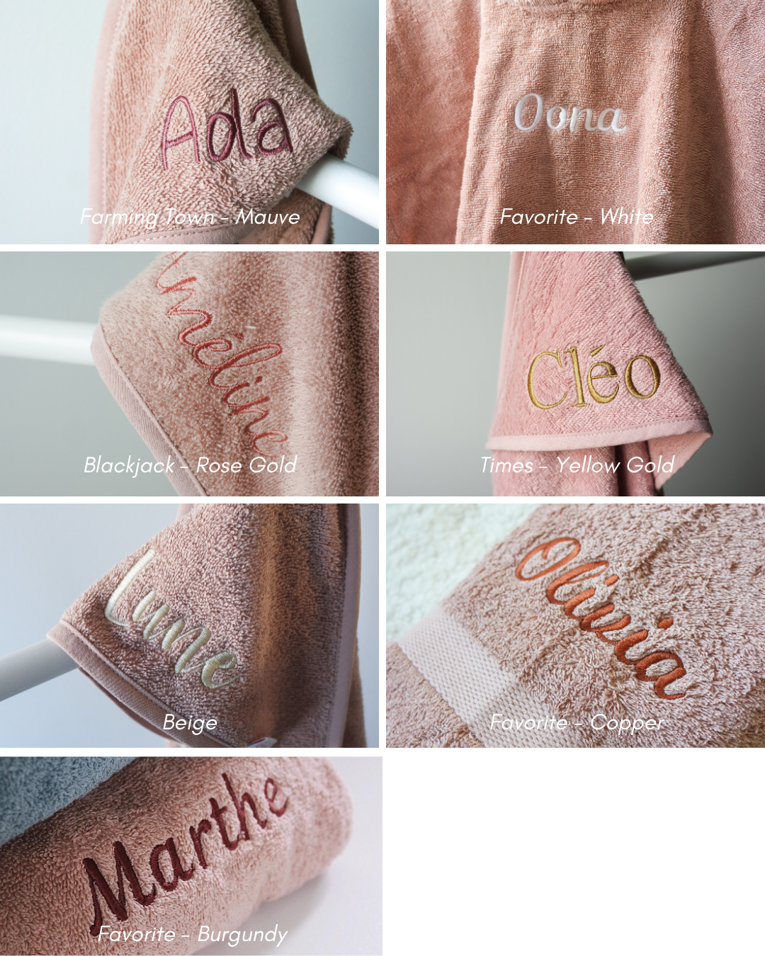 Gepersonaliseerde Badponcho met naam - incl. borduren