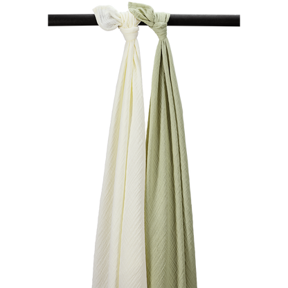 Gepersonaliseerde hydrofiele doek xxl met naam – 120 × 120 cm - incl. borduren