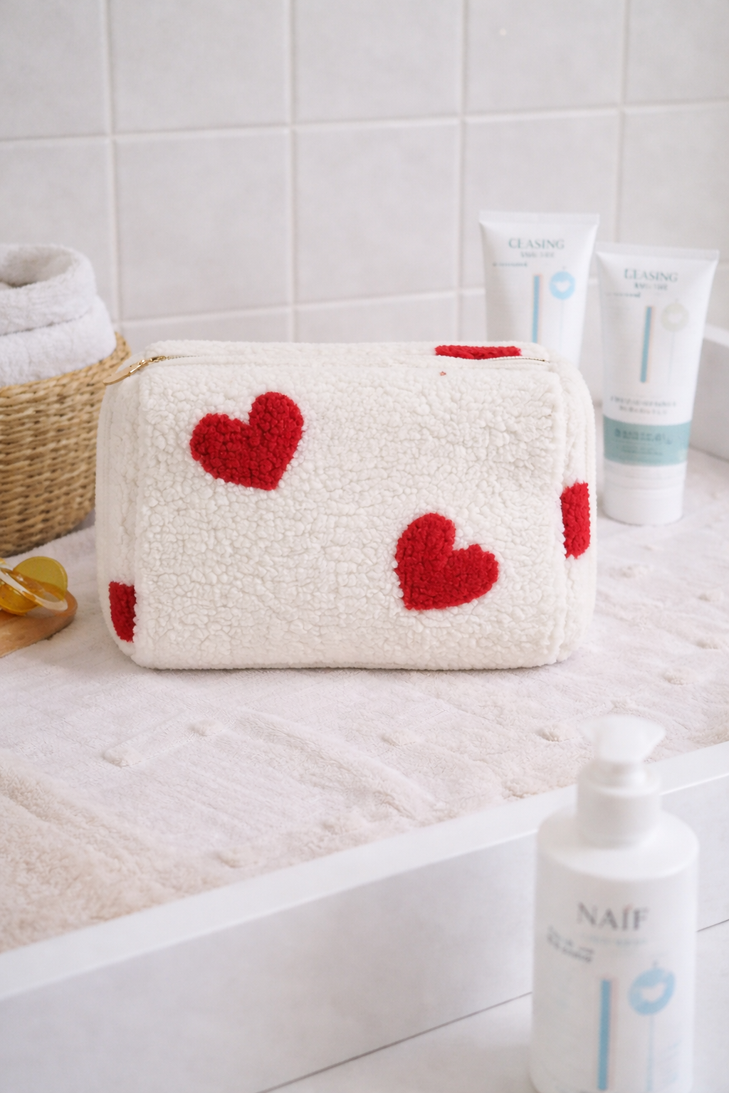 Gepersonaliseerde toilettas print met naam - incl. borduren