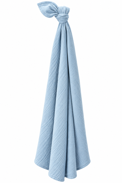 Gepersonaliseerde hydrofiele doek xxl met naam – 120 × 120 cm - incl. borduren