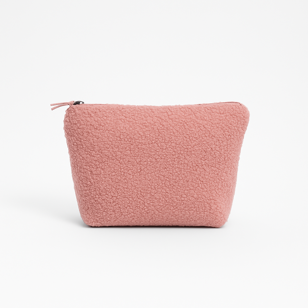 Gepersonaliseerde toilettas met naam - Bouclé