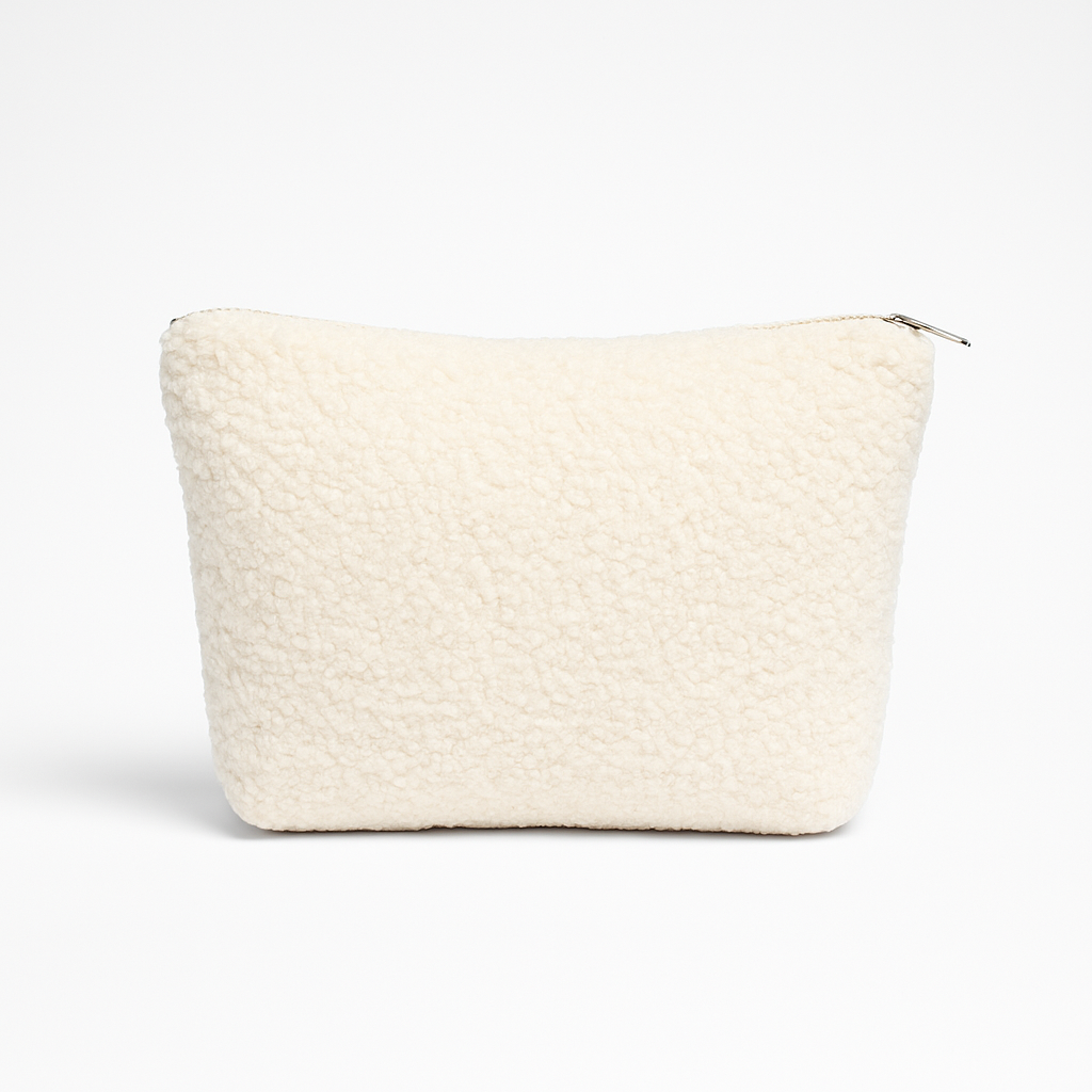 Gepersonaliseerde toilettas met naam - Bouclé