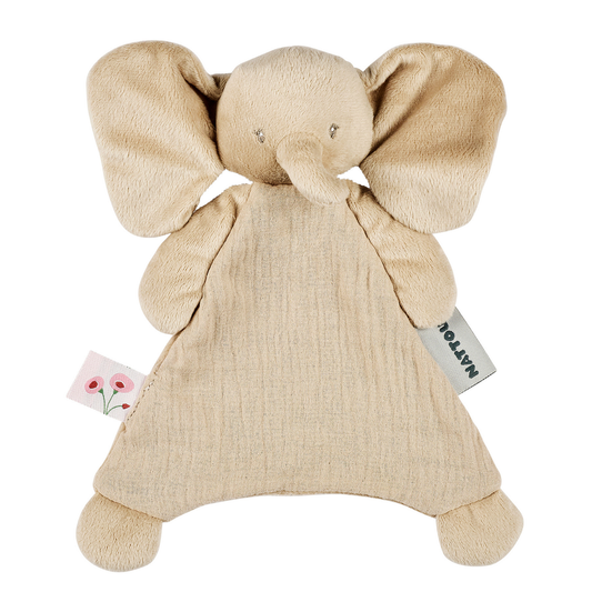 Gepersonaliseerd Nattou Doudou Olifant met naam - incl. borduren