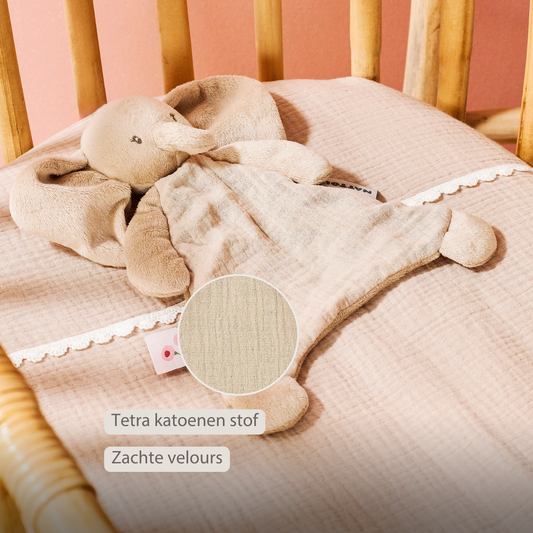 Gepersonaliseerd Nattou Doudou Olifant met naam - incl. borduren