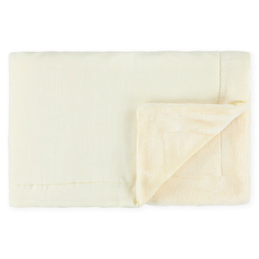 Trixie Deken fleece Ecru 75 x 100 cm - Geborduurd met naam