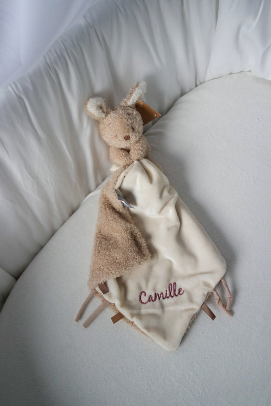 Gepersonaliseerd Nattou Teddy Doudou Konijn met naam - incl. borduren