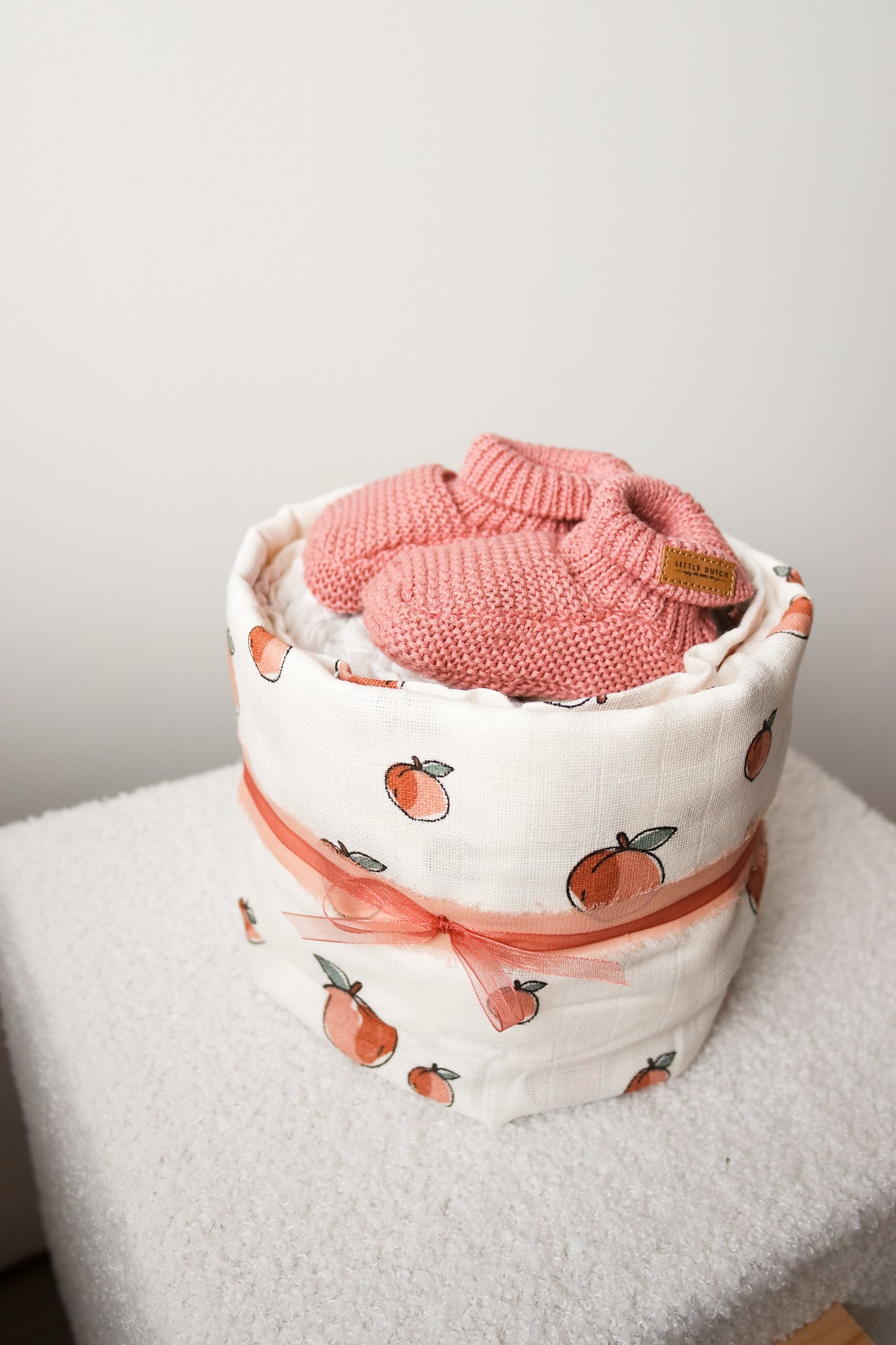 Luiertaart Mini - Slofjes Roze