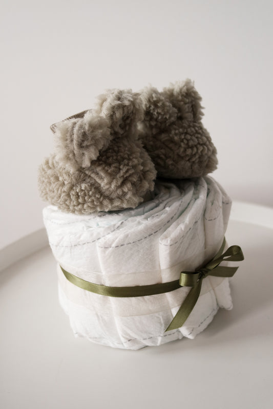 Luiertaart Mini - Slofjes Groen