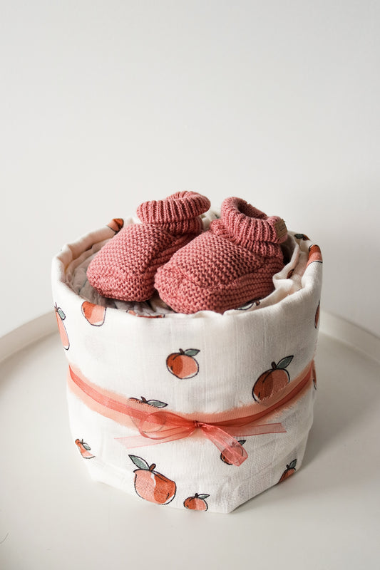 Luiertaart Mini - Slofjes Roze