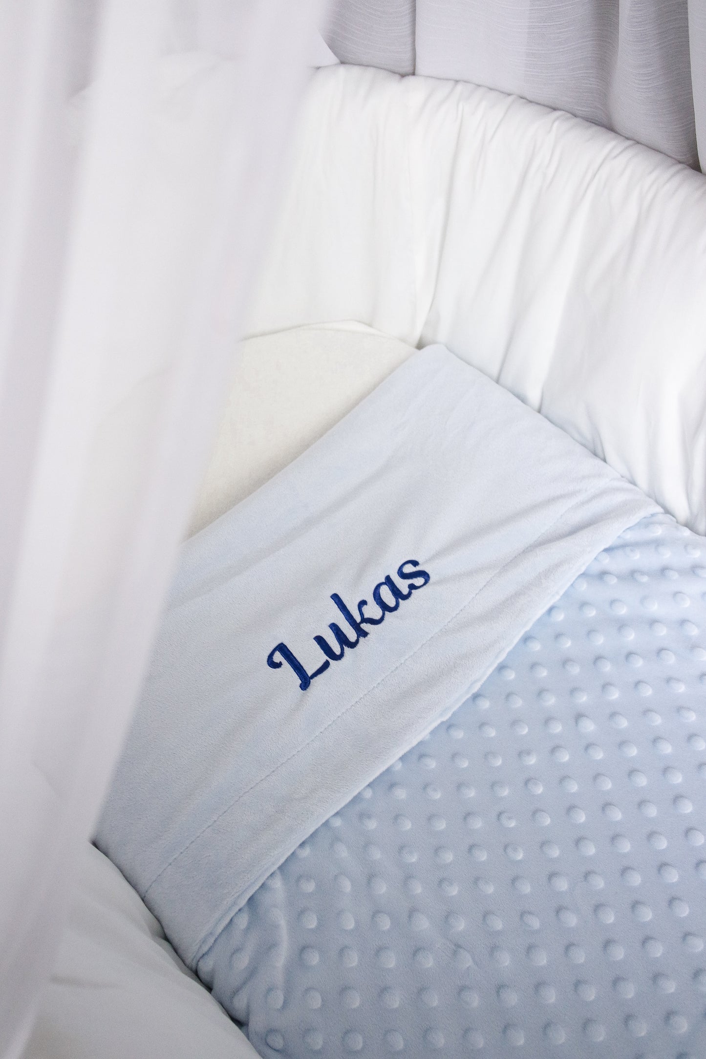 Gepersonaliseerd Bubbel Deken met naam - Geborduurd