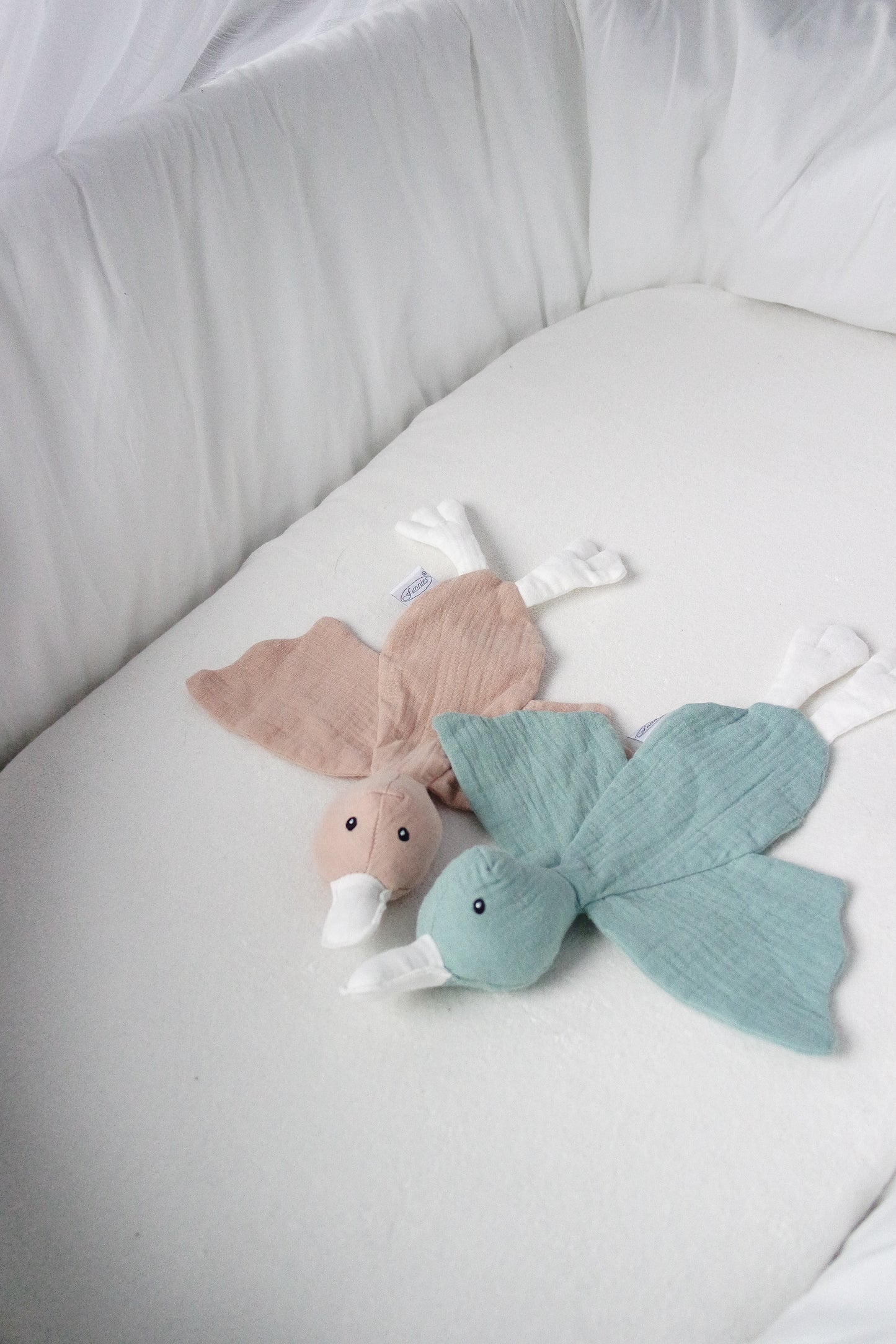 Knuffeldoekje Eend - Met Naam Gepersonaliseerd