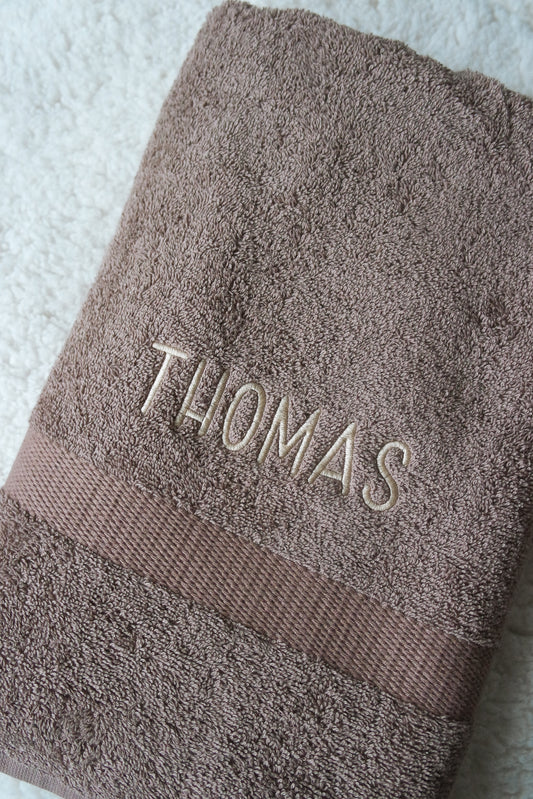 Gepersonaliseerd douchelaken 70x140cm met naam - incl. borduren