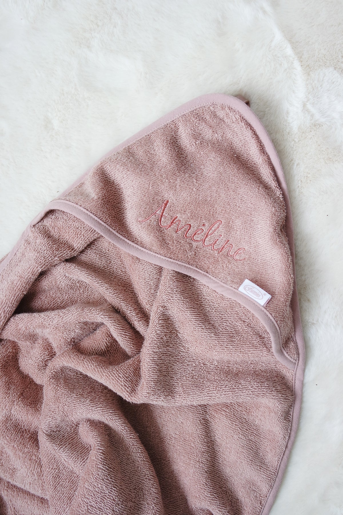 Gepersonaliseerde badcape met naam - incl. borduren