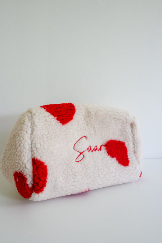 Gepersonaliseerde toilettas print met naam - incl. borduren