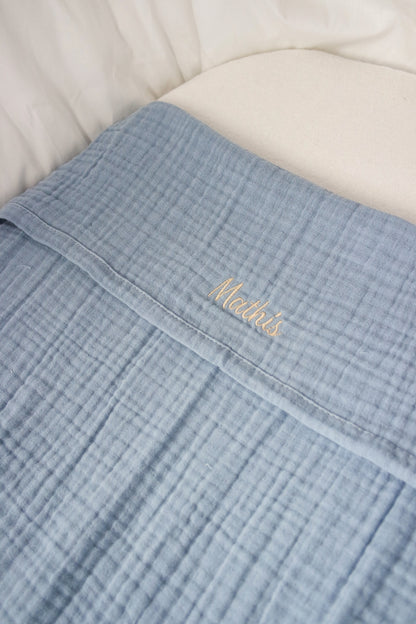 Gepersonaliseerd laken pre-washed hydrofiel - incl. borduren