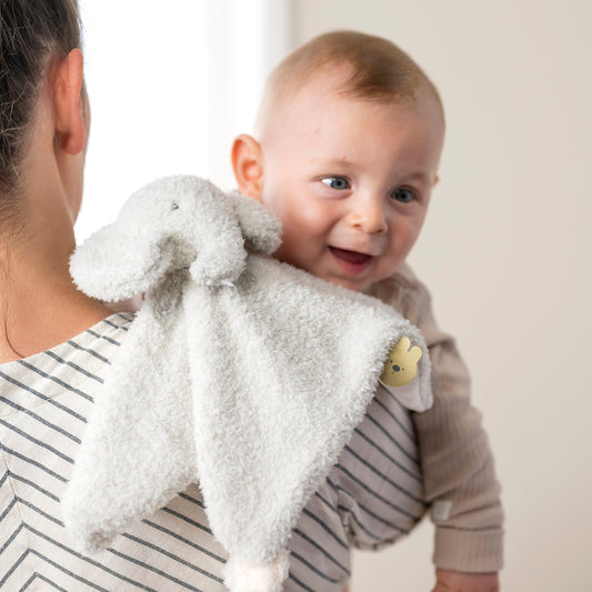 Gepersonaliseerd Nattou Knuffeldoekje Teddy Olifant met naam - incl. borduren
