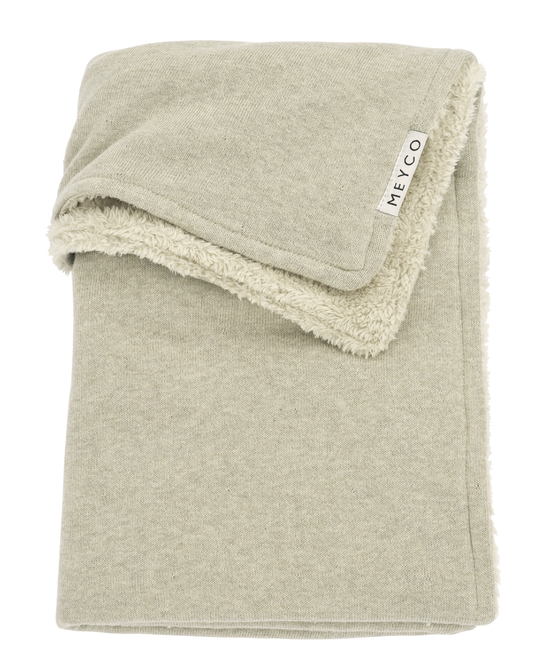 Gepersonaliseerd deken Knit Basic Teddy met naam - incl. borduren