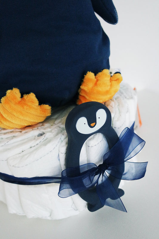 Luiertaart Midi - Mr. Penguin Trixie Baby