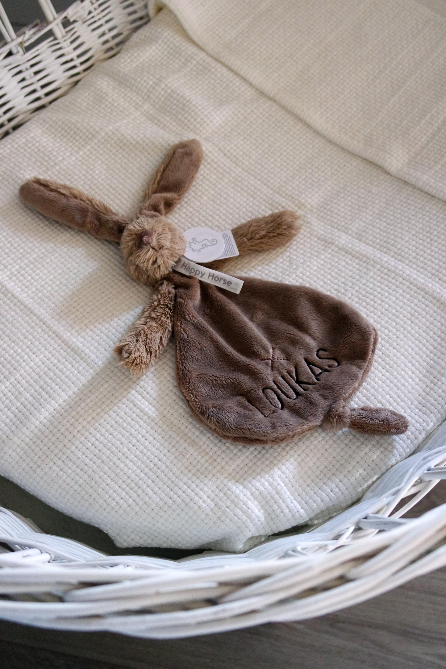 Rabbit Richie met naam – Geborduurd