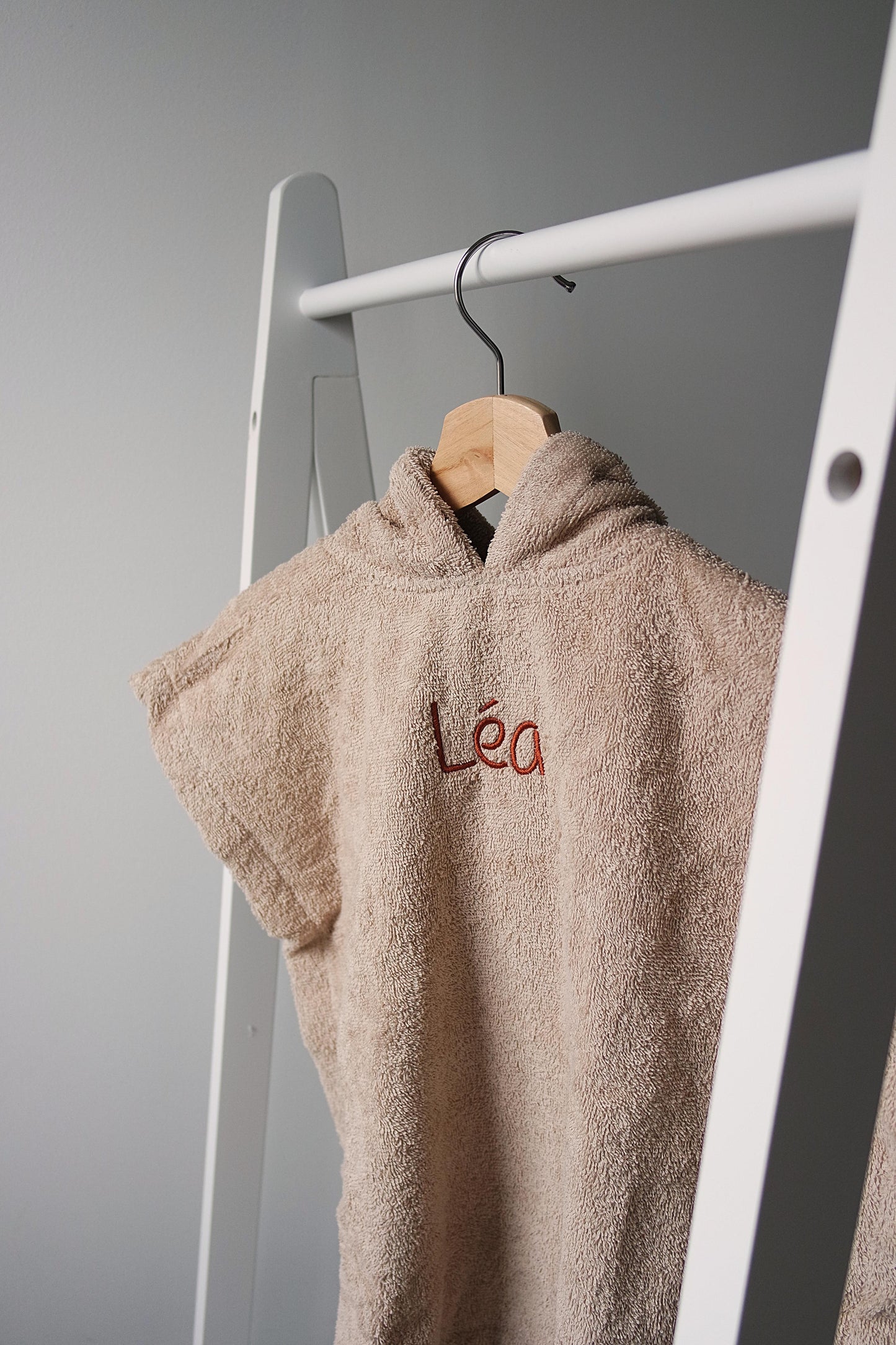 Gepersonaliseerde Badponcho met naam - Geborduurd