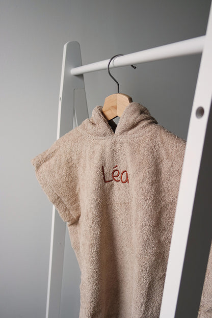 Gepersonaliseerde Badponcho met naam - Geborduurd