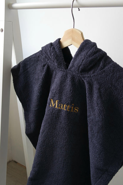 Gepersonaliseerde Badponcho met naam - Geborduurd