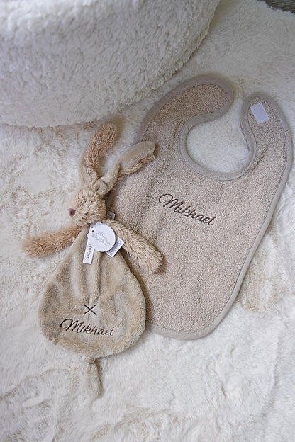 Box Badponcho, Slabbetje en Rabbit Richie met naam