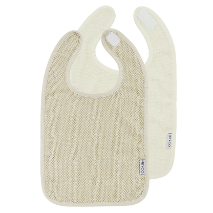 Gepersonaliseerde Slabbetjes Popcorn - 2-Pack - incl. borduren