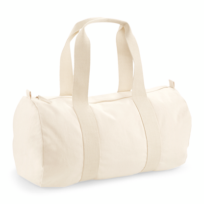 Gepersonaliseerde katoenen logeertas/sporttas - incl. borduren