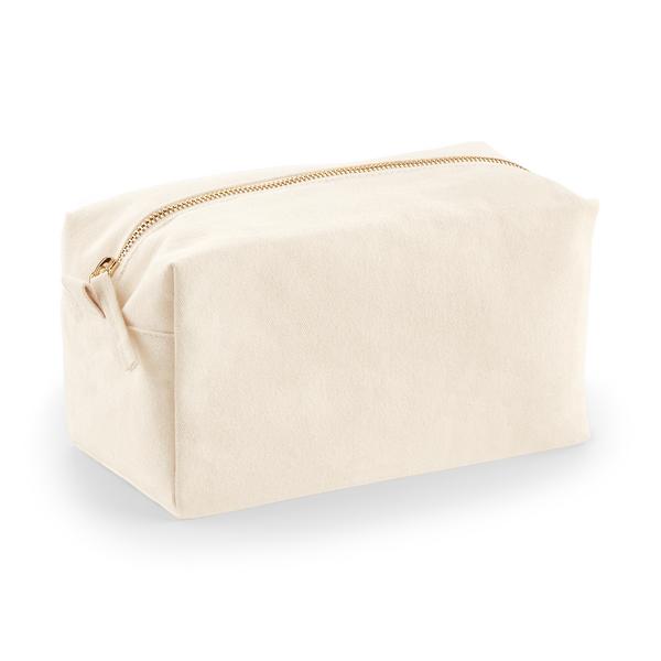 Gepersonaliseerde canvas toilettas met naam - incl. borduren