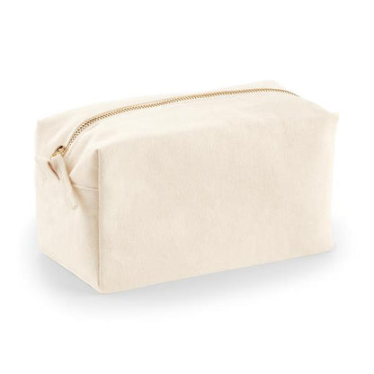 Gepersonaliseerde canvas toilettas met naam - incl. borduren